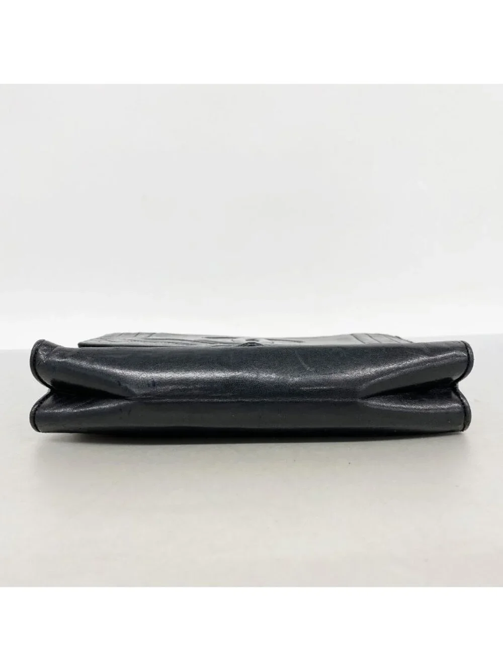 Chanel Shoulder Bag Lambskin Black Gold